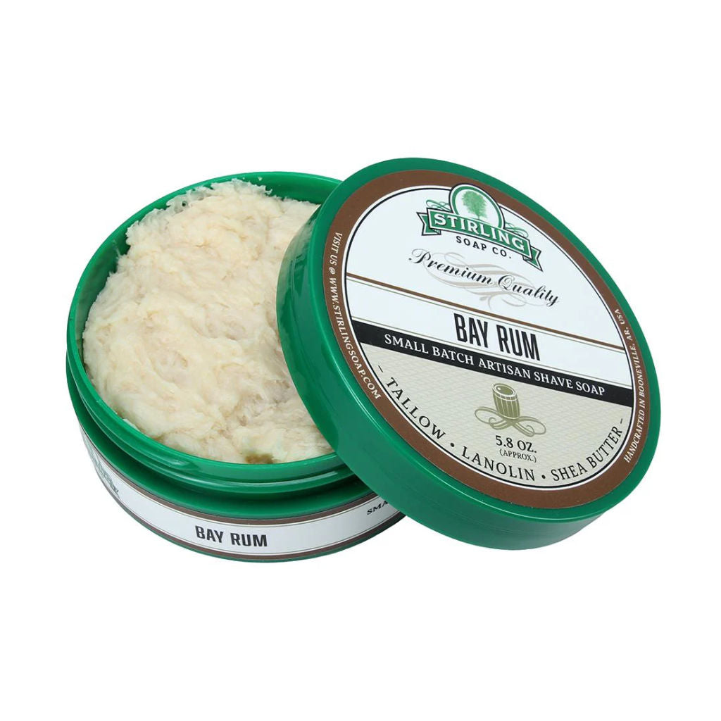 Stirling Soap Co (Bay Rum) Artisan Shaving Soap 170ml - 2.jpg
