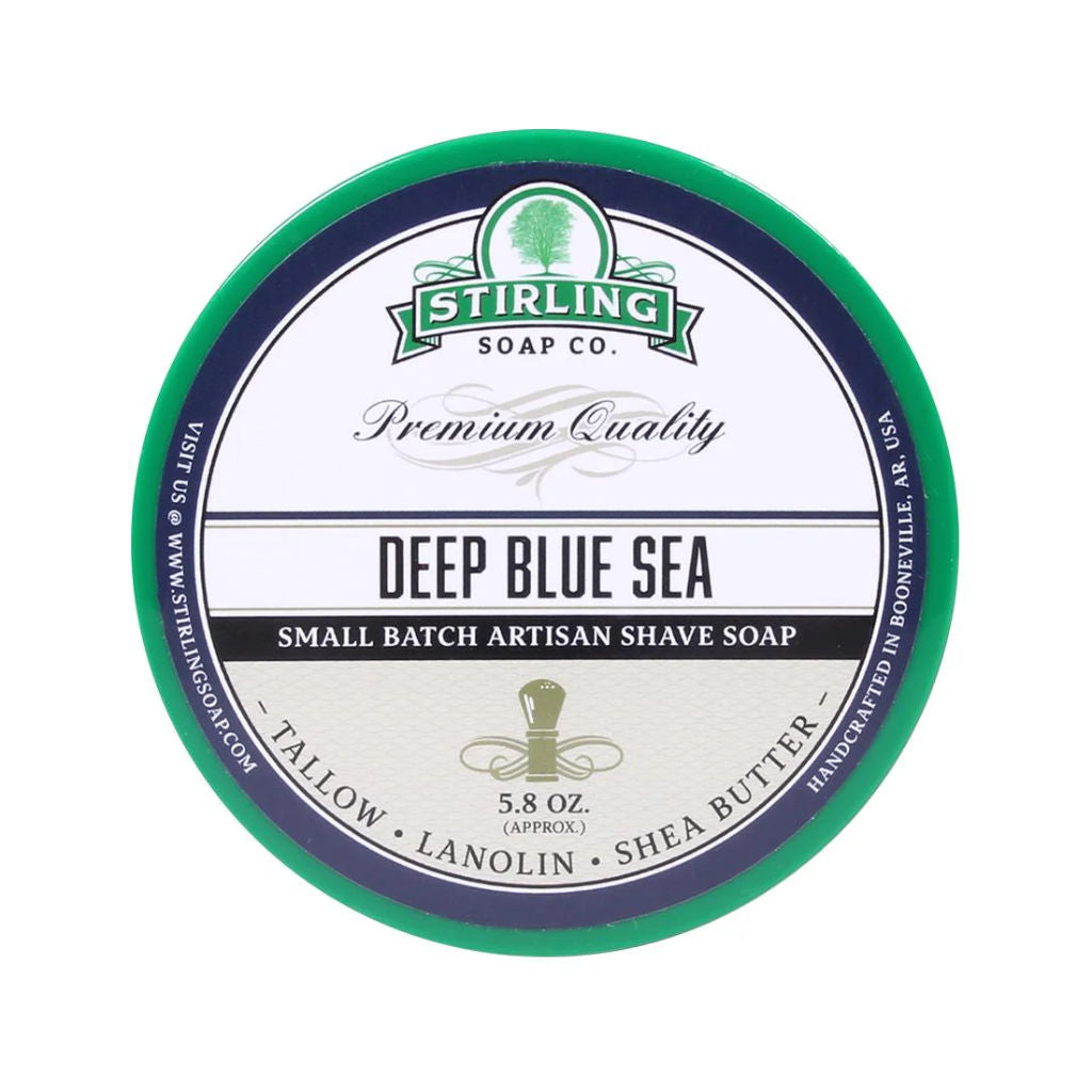 Stirling Soap Co (Deep Blue Sea) Artisan Shaving Soap 170ml - 1.jpg