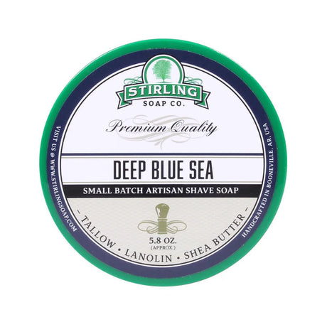 Stirling Soap Co (Deep Blue Sea) Artisan Shaving Soap 170ml - 1.jpg