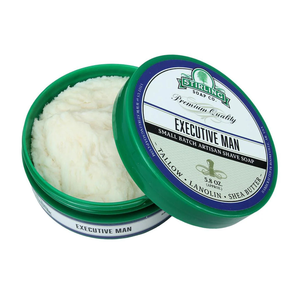 Stirling Soap Co (Executive Man) Artisan Shaving Soap 170ml - 2.jpg