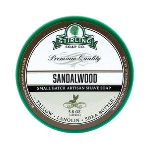 Stirling Soap Co (Sandalwood) Artisan Shaving Soap 170ml - 1.jpg