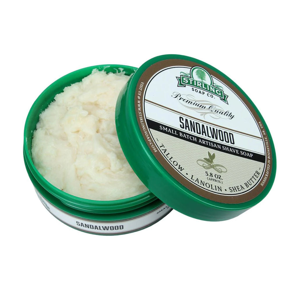 Stirling Soap Co (Sandalwood) Artisan Shaving Soap 170ml - 2.jpg