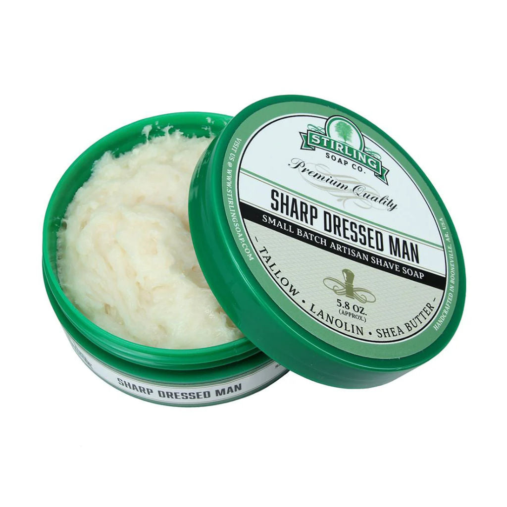 Stirling Soap Co (Sharp Dressed Man) Artisan Shaving Soap 170ml - 2.jpg