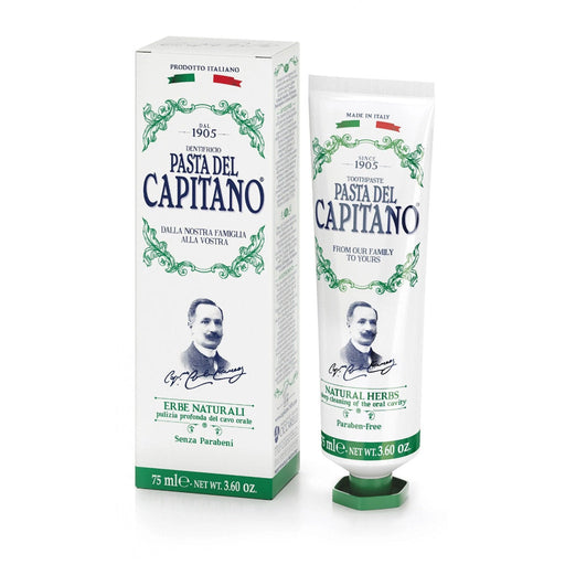 Pasta del Capitano 1905 Toothpaste - Natural Herbs 75ml - FineShave