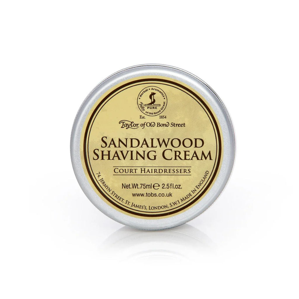 Taylor of Old Bond Street Sandalwood (Travel sized) Shaving cream Bowl 75ml - 1.jpg
