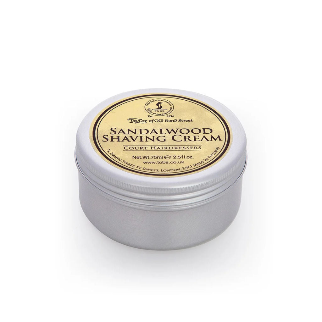 Taylor of Old Bond Street Sandalwood (Travel sized) Shaving cream Bowl 75ml - 3.jpg