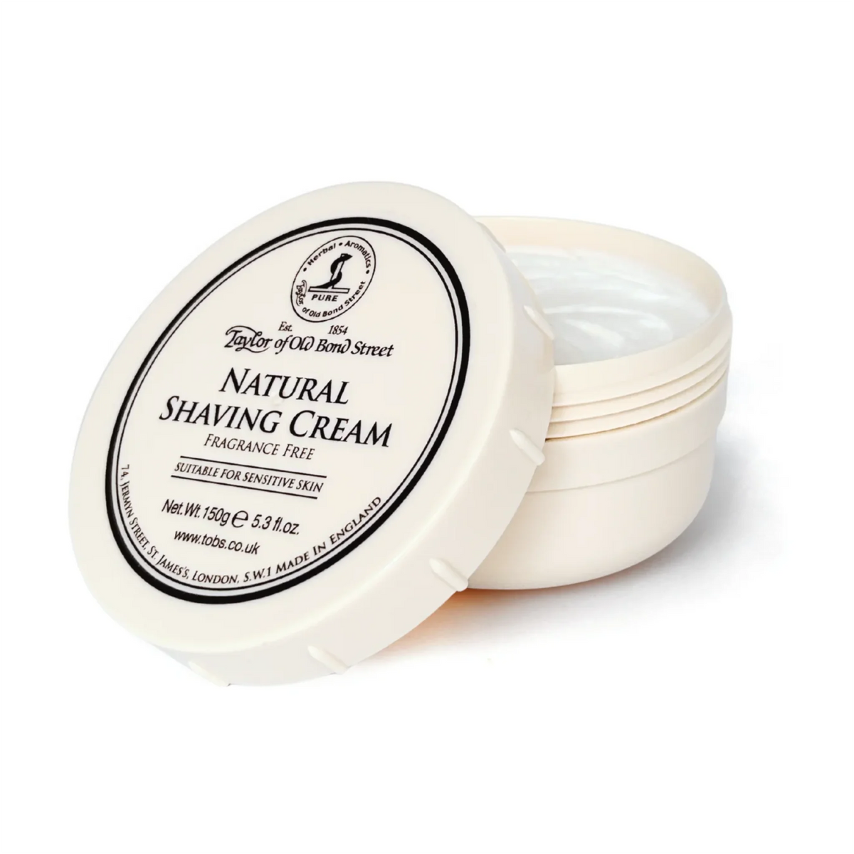 Taylor of Old Bond Street Natural Shaving cream Bowl 150g