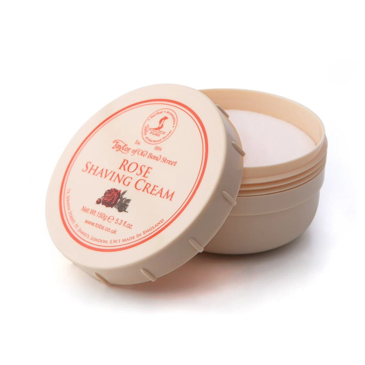 Taylor of Old Bond Street Rose Shaving cream Bowl 150g