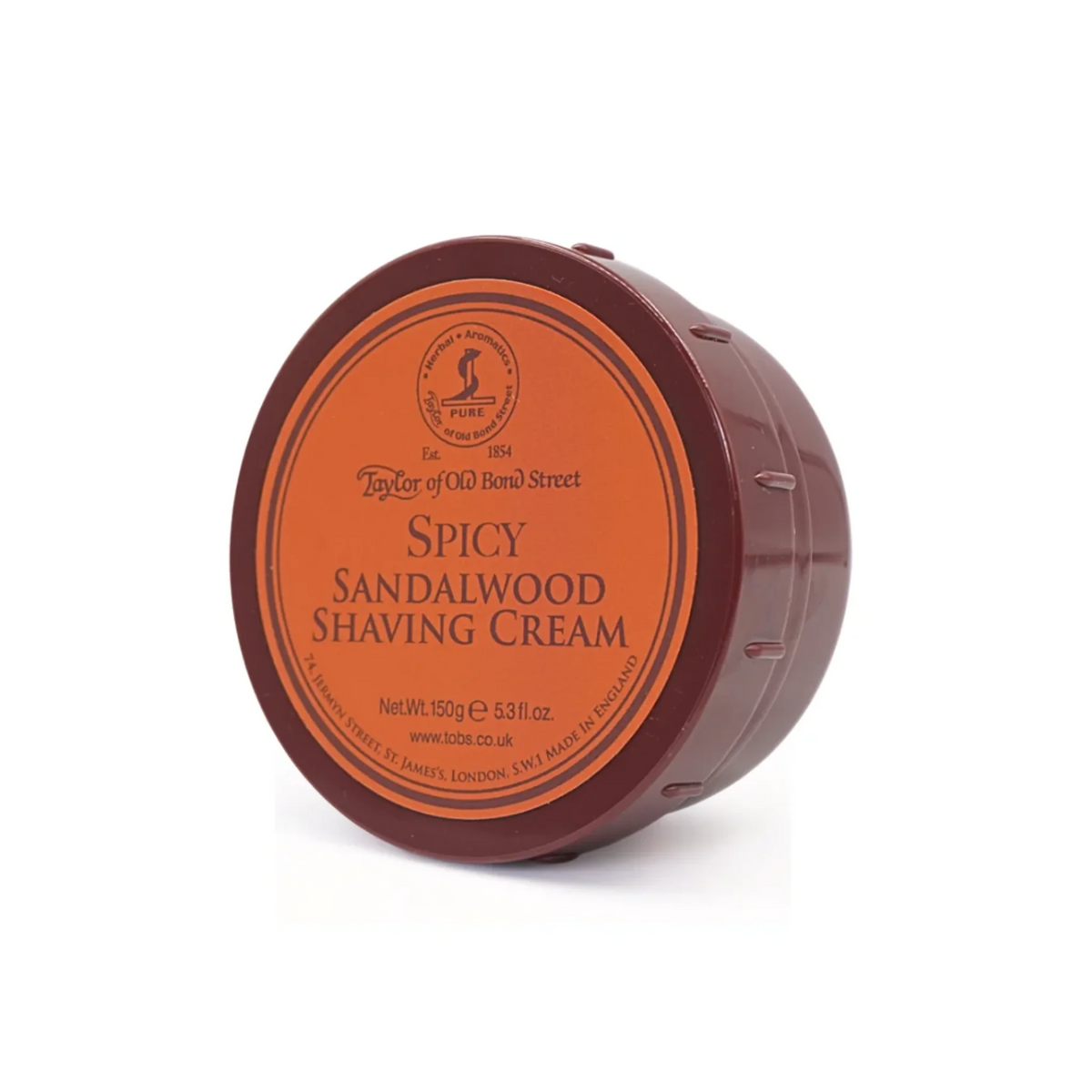 Taylor of Old Bond Street Spicy Sandalwood Shaving cream Bowl 150g