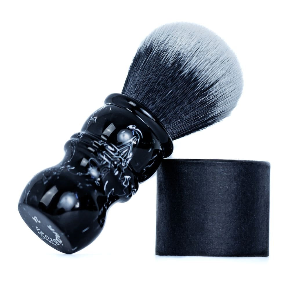 Yaqi Black Marble Synthetic Shaving Brush - 2.jpg