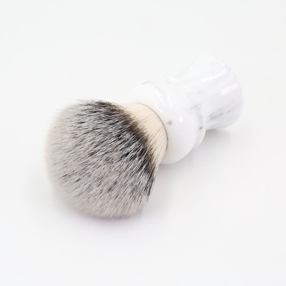 Yaqi White Marble Synthetic Shaving Brush - 2.jpg