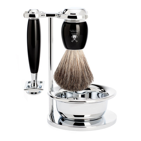 Mühle VIVO 4 part Shaving set (Black) - FineShave