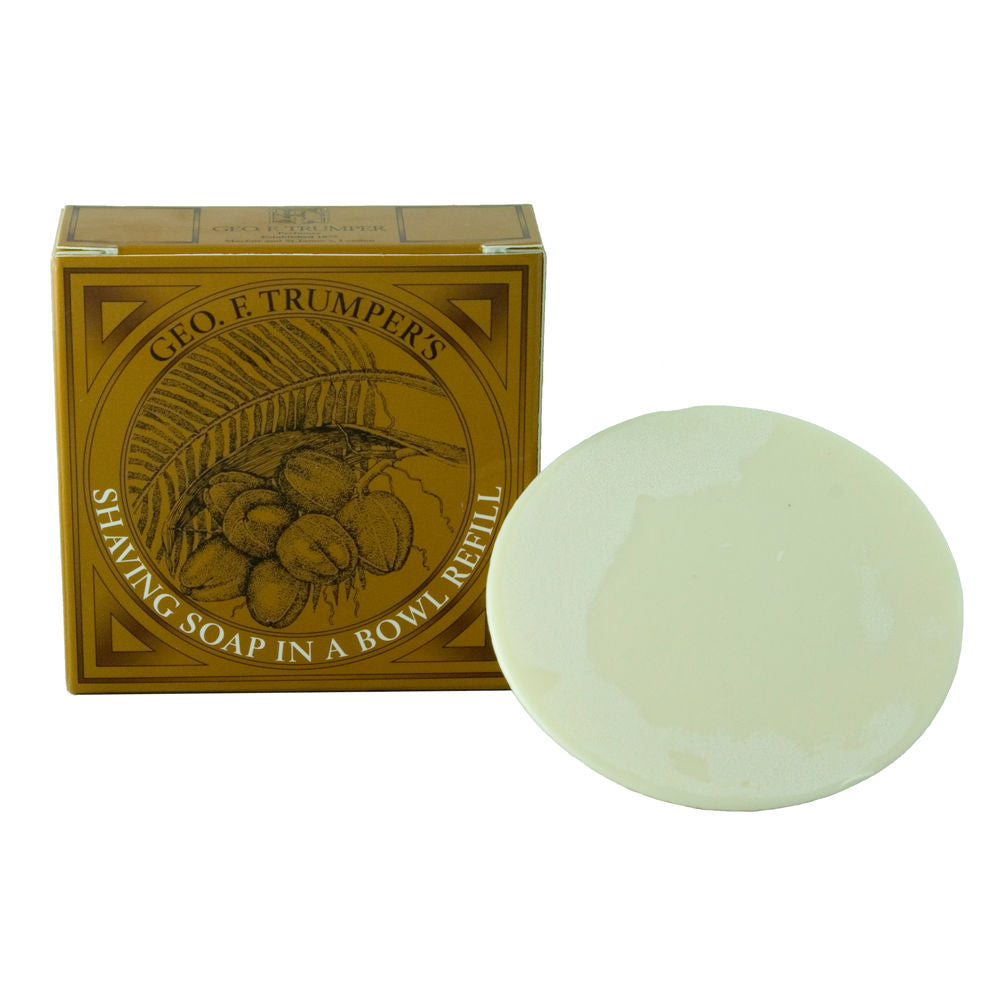Geo. F. Trumper Coconut Oil Hard Shaving Soap 80g REFILL - FineShave