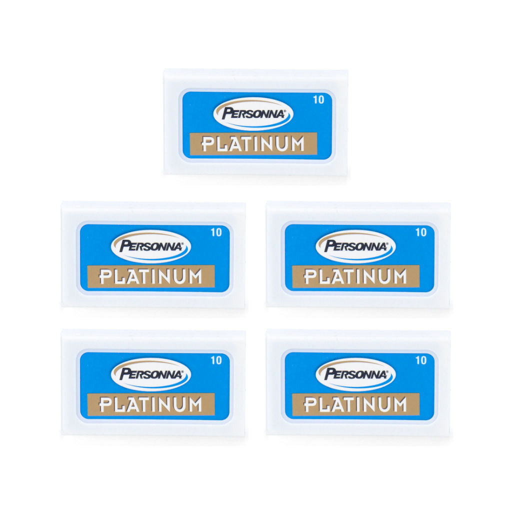 50x Personna Platinum Chrome DE Razor Blades