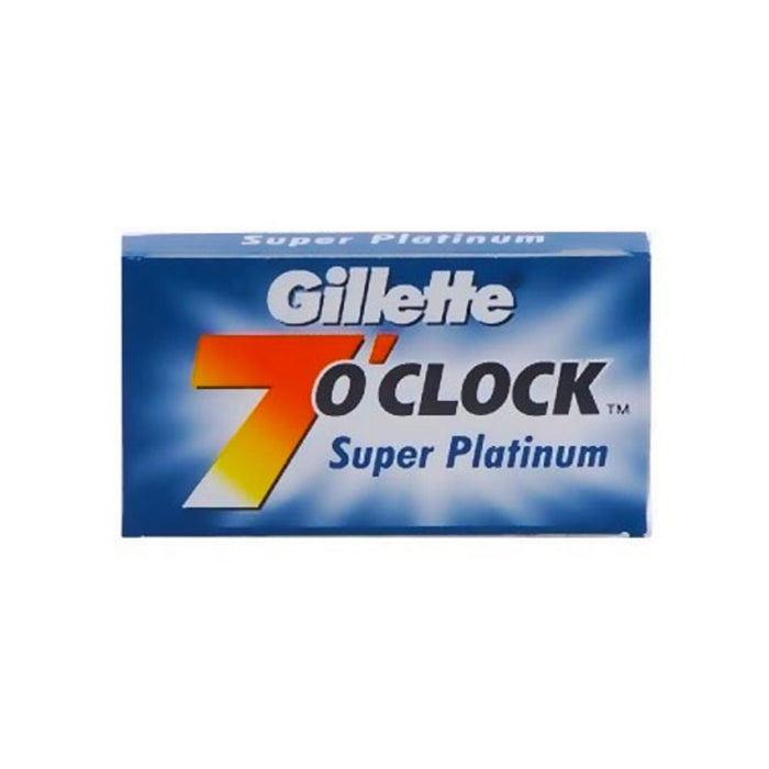 7 o'clock Super Platinum (Blue) DE Razor Blades - 1 pack of 5 blades (5) - 1.jpg
