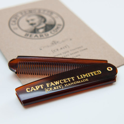 Captain Fawcett's Folding Pocket Beard Comb - FineShave