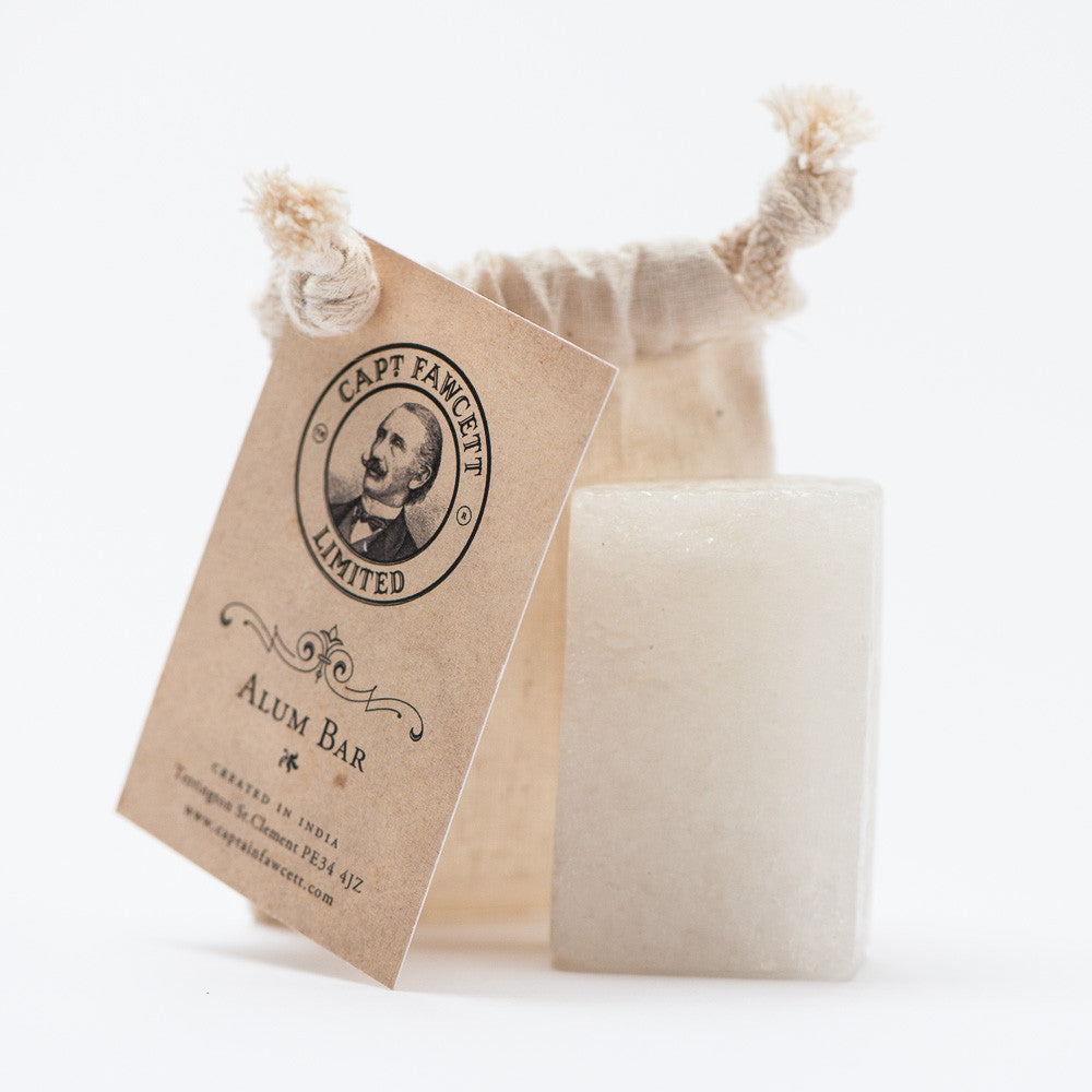 Captain Fawcett's Traditional Alum Bar in Pouch - FineShave