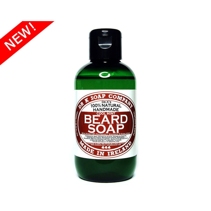 Dr. K's 100% Natural Handmade Beard Soap Cool Mint 100ml - FineShave