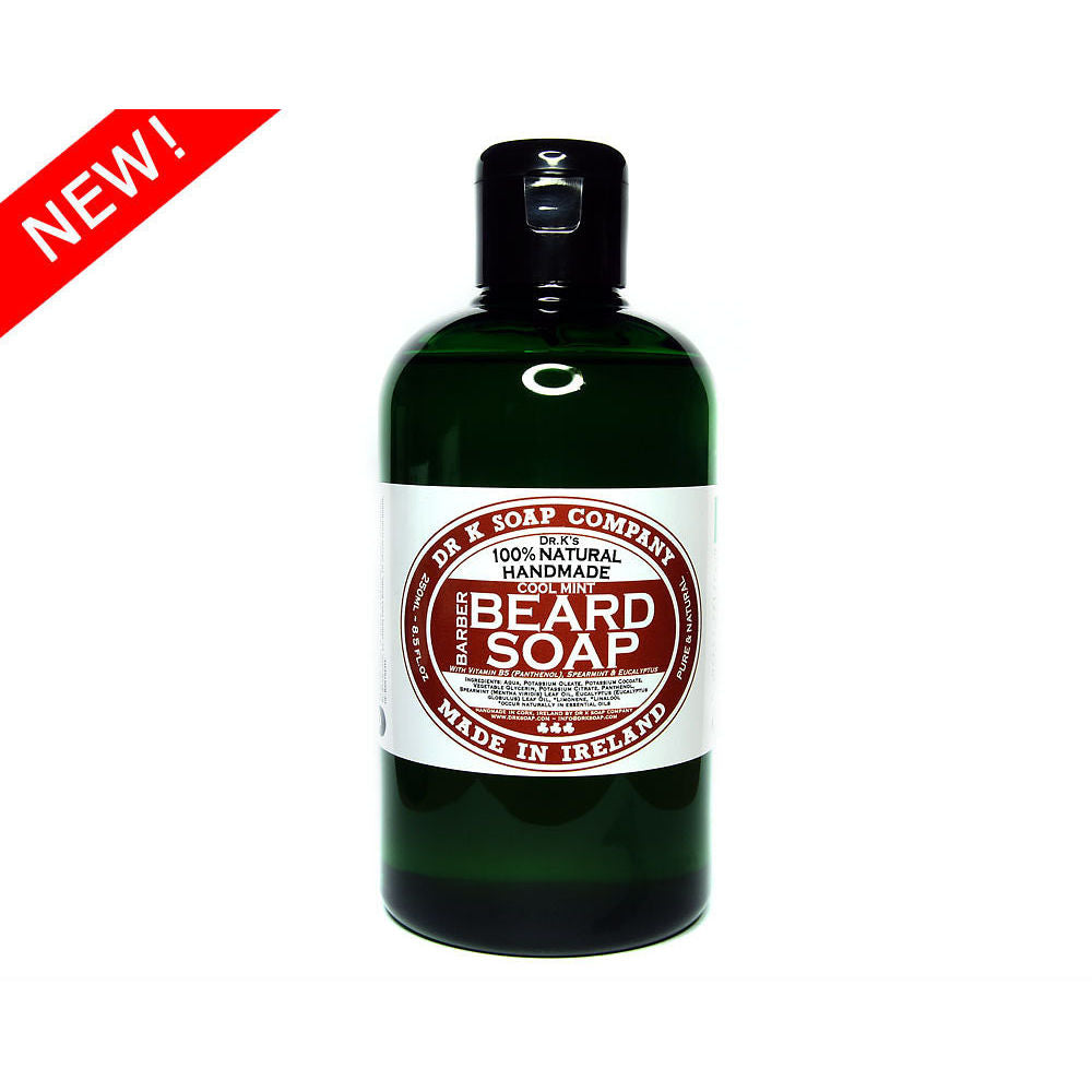 Dr. K's 100% Natural Handmade Beard Soap Cool Mint 250ml - FineShave