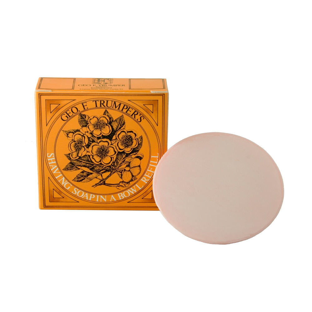 Geo. F. Trumper Almond Hard Shaving Soap 80g REFILL - FineShave