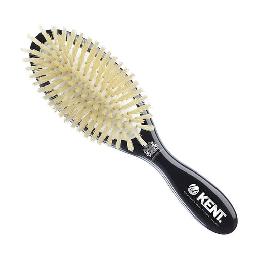 Kent Classic Shine Soft White Pure Bristle Hairbrush (Medium 196mm) - 1.jpg