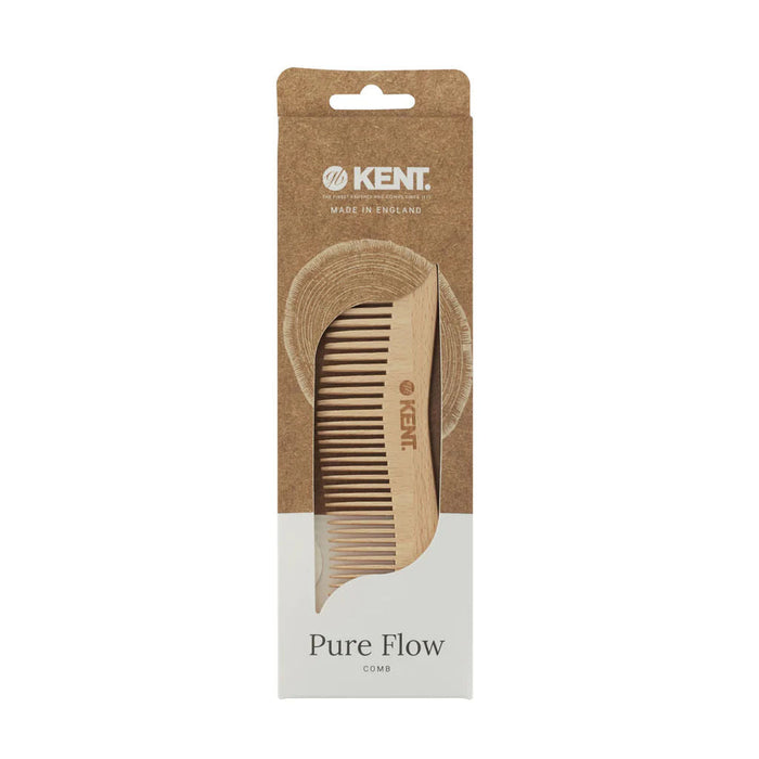 Kent 'Pure Flow' Wooden Comb (large 20cm wide-tooth design) - 4.jpg