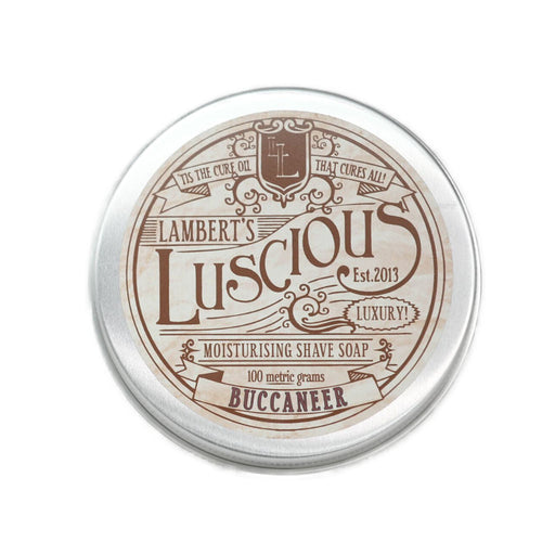 Lambert's Luscious Buccaneer Shaving Soap 100g (Tin Jar) - 1.jpg