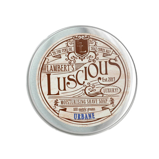 Lambert's Luscious Urbane Shaving Soap 100g (Tin Jar) - 1.jpg
