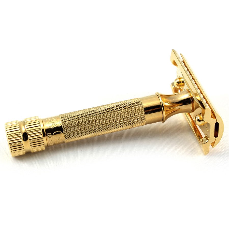 Merkur 34C Heavy Duty Safety Razor (Gold Plated) - FineShave