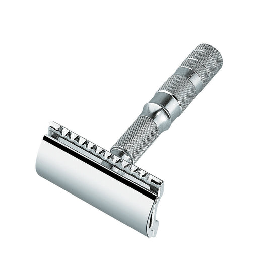 Merkur 933CL Travel Safety Razor with black Leather Pouch - FineShave