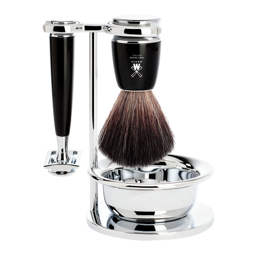 Mühle RYTMO 4 part Shaving set with Fibre Brush (Black) - 1.jpg