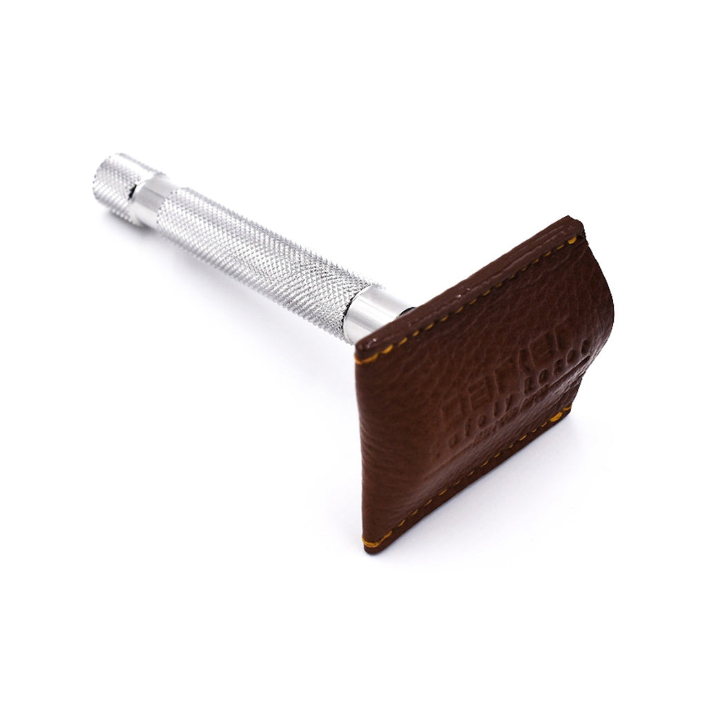 Parker Leather Safety Razor Guard (brown) – FineShave