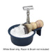 Pearl Lathering Bowl with Brush & Razor holder (White SSB-15) - 2.jpg