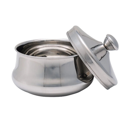 Pearl Stainless Steel Shaving Bowl with Lid (SSB-03) - 2.jpg