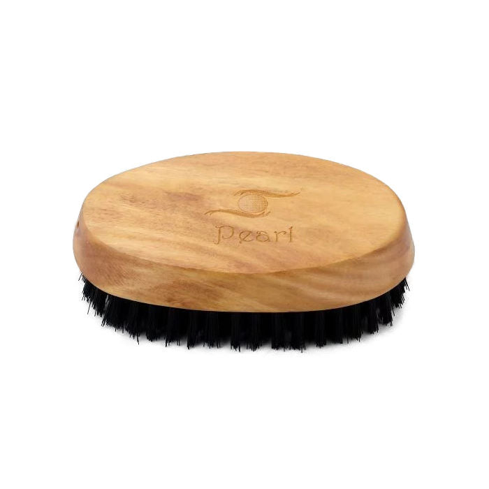 Pearl Wooden Beard Brush with synthetic hair (SC-14W) - 2.jpg