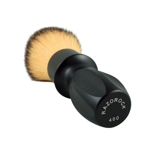 RazoRock 400 Plissoft Synthetic Shaving Brush - Matte Black Handle - 2.jpg