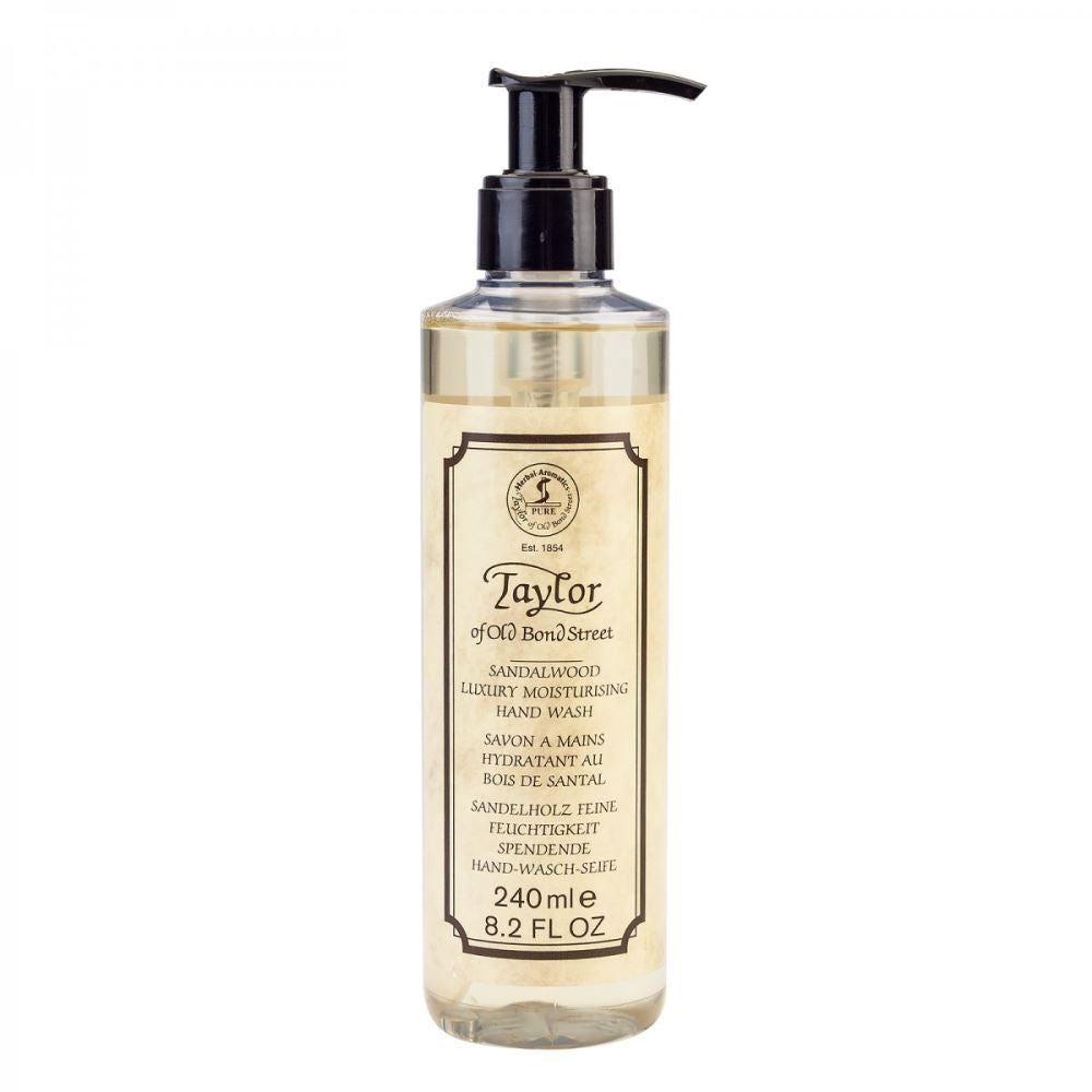Taylor of Old Bond Street Luxury Sandalwood Moisturising Hand Wash 240ml - FineShave