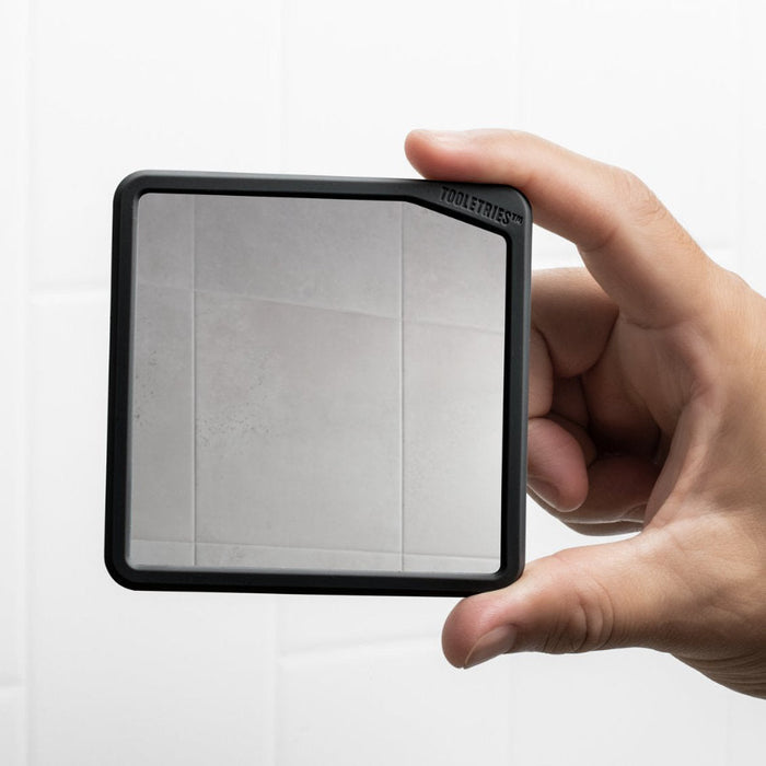 Tooletries - The Harry compact Shaving Mirror (charcoal)