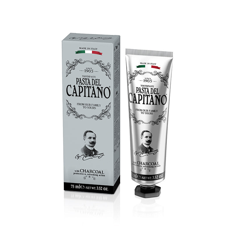 Pasta del Capitano 1905 Toothpaste - Charcoal 75ml - FineShave