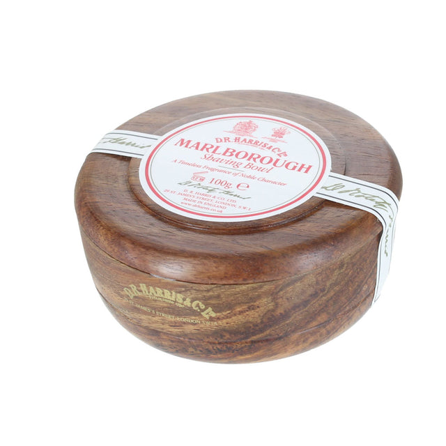 D R Harris Marlborough Shavng Soap Bowl (Mahogany) - FineShave